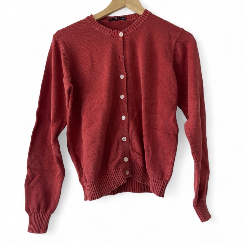 Red Cardigan Sweater